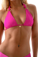 Blush Halter Bikini Top