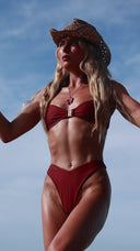 Nairobi Noir  - Front Clasp Bikini Top