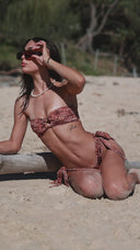 Sunseeker Leopard - Side Tie Bikini Bottoms